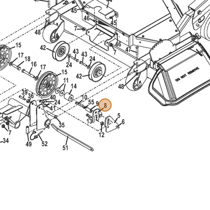 Grasshopper part 645116 — IPL diagram snippet (6x zoom, amber highlight)