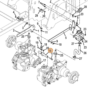 Grasshopper part 645117 — IPL diagram snippet (6x zoom, amber highlight)