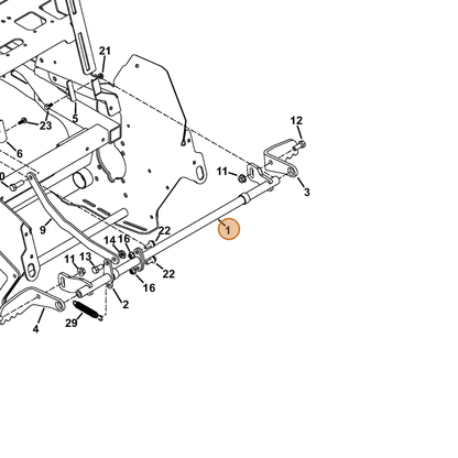 Grasshopper part 645122 — IPL diagram snippet (6x zoom, amber highlight)