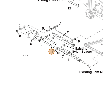 Grasshopper part 645143 — IPL diagram snippet (6x zoom, amber highlight)