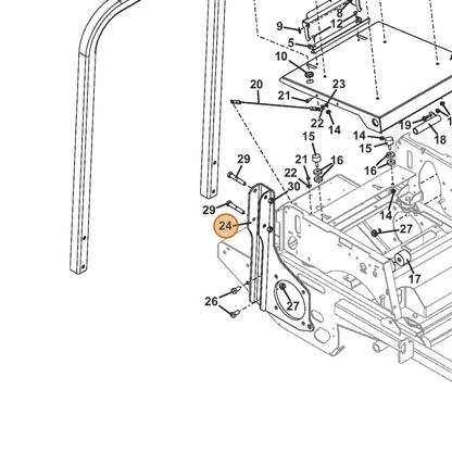 Grasshopper part 645148 — IPL diagram snippet (6x zoom, amber highlight)