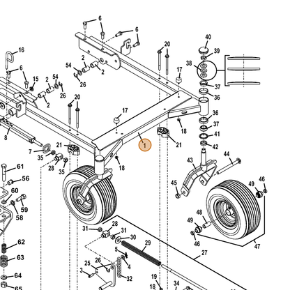 Grasshopper part 645150 — IPL diagram snippet (6x zoom, amber highlight)