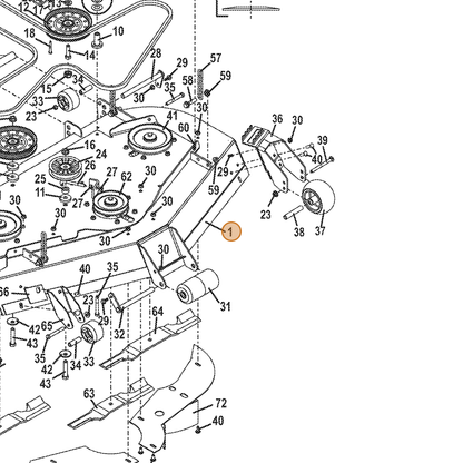 Grasshopper part 645155 — IPL diagram snippet (6x zoom, amber highlight)
