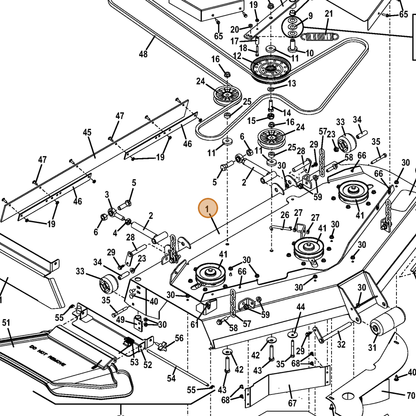 Grasshopper part 645156 — IPL diagram snippet (6x zoom, amber highlight)