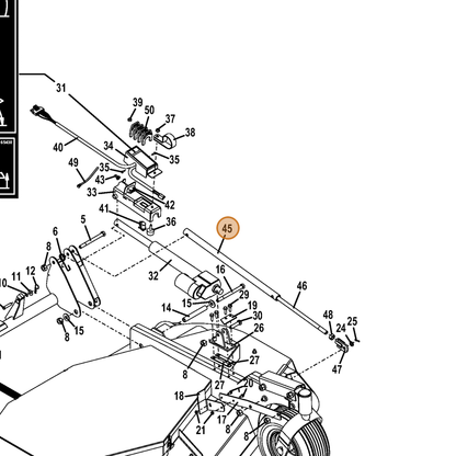 Grasshopper part 645179 — IPL diagram snippet (6x zoom, amber highlight)