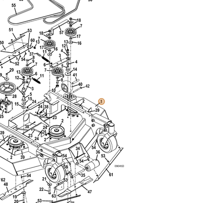 Grasshopper part 645250 — IPL diagram snippet (6x zoom, amber highlight)