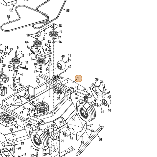 Grasshopper part 645255 — IPL diagram snippet (6x zoom, amber highlight)