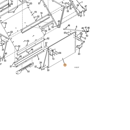 Grasshopper part 645285 — IPL diagram snippet (6x zoom, amber highlight)