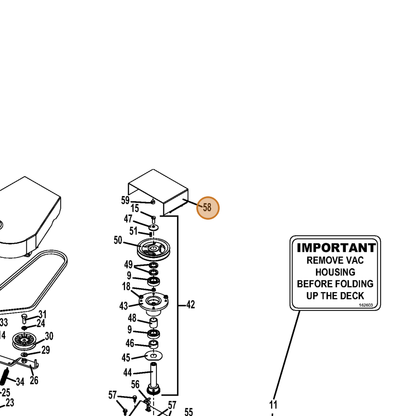 Grasshopper part 645310 — IPL diagram snippet (6x zoom, amber highlight)