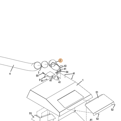 Grasshopper part 645314 — IPL diagram snippet (6x zoom, amber highlight)