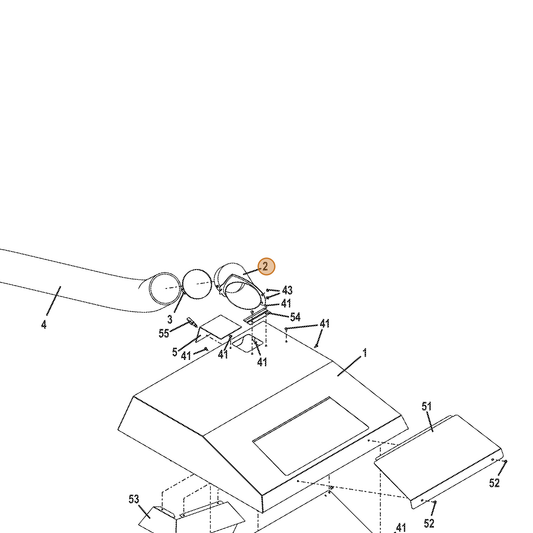 Grasshopper part 645314 — IPL diagram snippet (6x zoom, amber highlight)