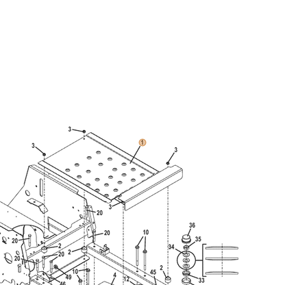 Grasshopper part 645317 — IPL diagram snippet (6x zoom, amber highlight)