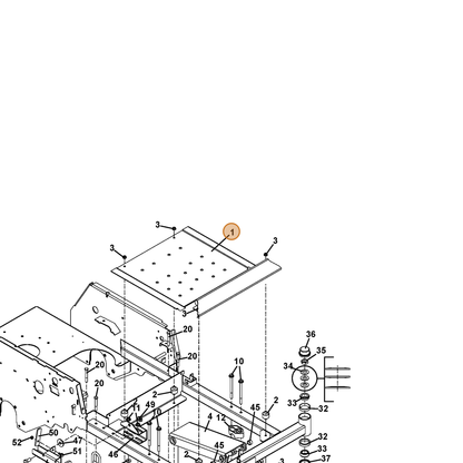 Grasshopper part 645340 — IPL diagram snippet (6x zoom, amber highlight)