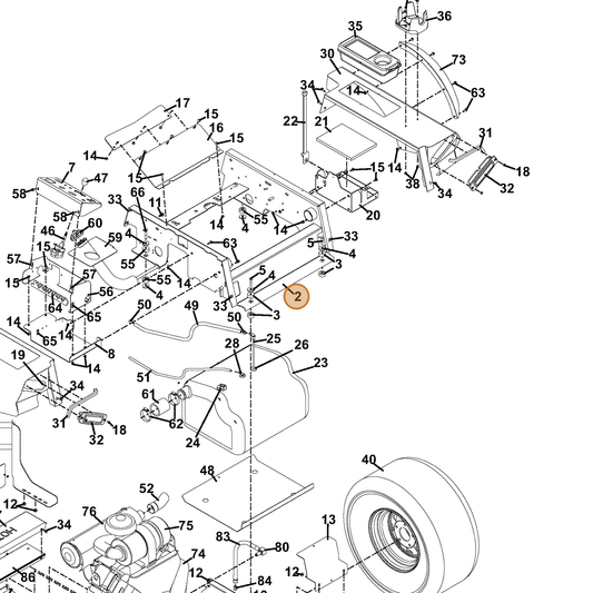 Grasshopper part 645366 — IPL diagram snippet (6x zoom, amber highlight)
