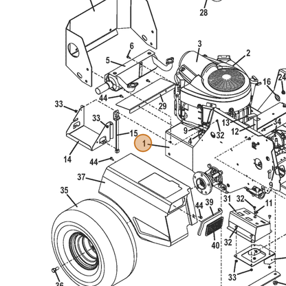 Grasshopper part 645377 — IPL diagram snippet (6x zoom, amber highlight)