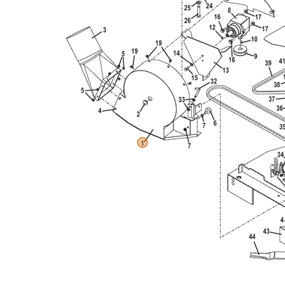 Grasshopper part 645418 — IPL diagram snippet (6x zoom, amber highlight)