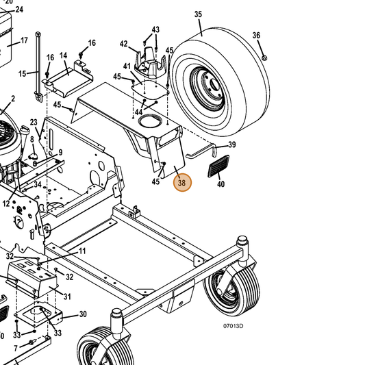 Grasshopper part 645436 — IPL diagram snippet (6x zoom, amber highlight)