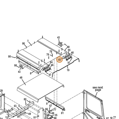 Grasshopper part 645529 — IPL diagram snippet (6x zoom, amber highlight)