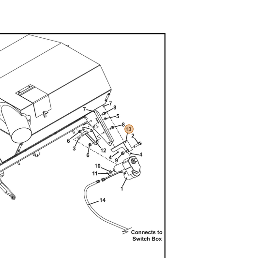 Grasshopper part 645547 — IPL diagram snippet (6x zoom, amber highlight)