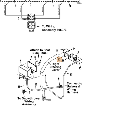 Grasshopper part 645567 — IPL diagram snippet (6x zoom, amber highlight)