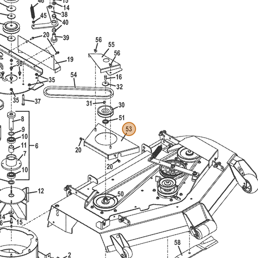 Grasshopper part 645569 — IPL diagram snippet (6x zoom, amber highlight)