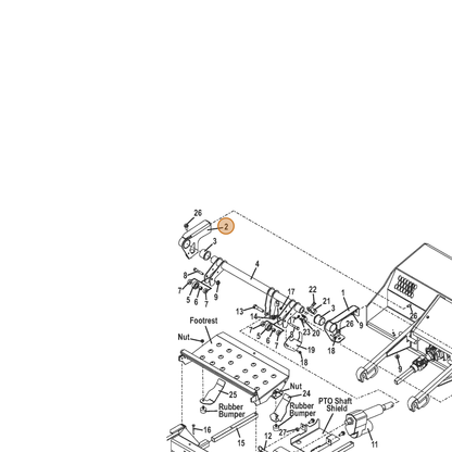 Grasshopper part 645587 — IPL diagram snippet (6x zoom, amber highlight)