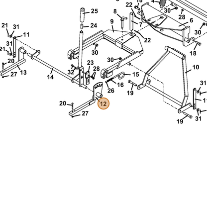 Grasshopper part 645592 — IPL diagram snippet (6x zoom, amber highlight)