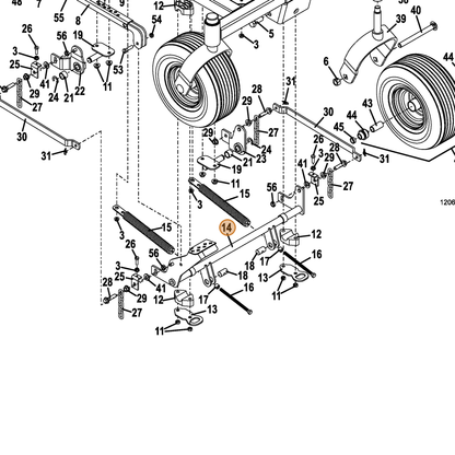 Grasshopper part 645650 — IPL diagram snippet (6x zoom, amber highlight)