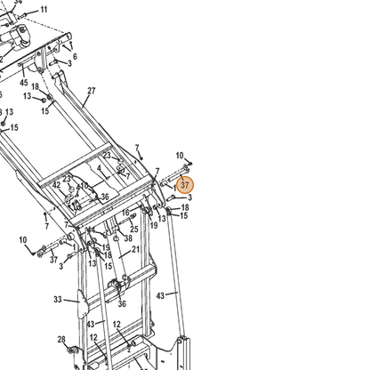 Grasshopper part 645681 — IPL diagram snippet (6x zoom, amber highlight)
