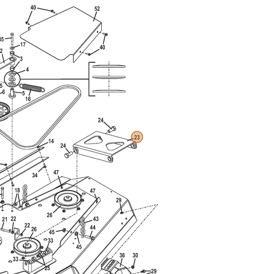 Grasshopper part 645706 — IPL diagram snippet (6x zoom, amber highlight)