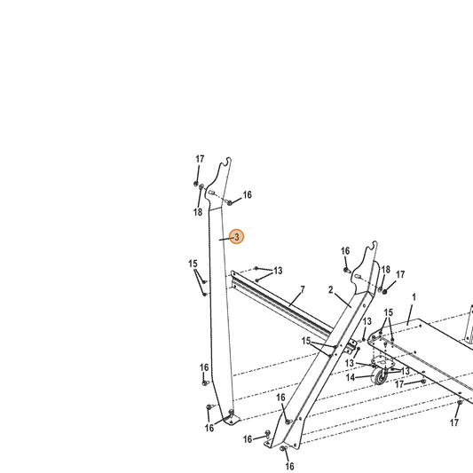 Grasshopper part 645711 — IPL diagram snippet (6x zoom, amber highlight)
