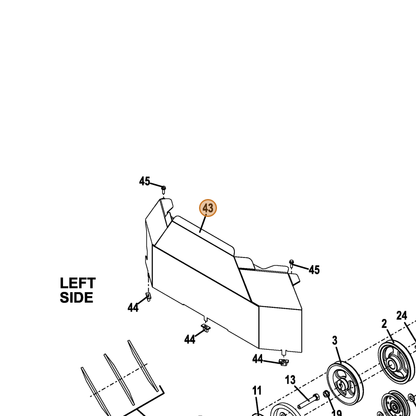 Grasshopper part 645729 — IPL diagram snippet (6x zoom, amber highlight)