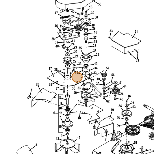 Grasshopper part 645840 — IPL diagram snippet (6x zoom, amber highlight)