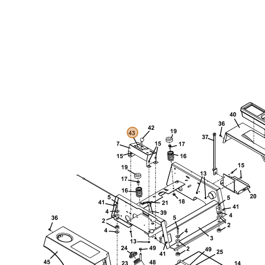 Grasshopper part 693115 — IPL diagram snippet (6x zoom, amber highlight)