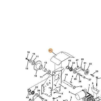 Grasshopper part 693768 — IPL diagram snippet (6x zoom, amber highlight)