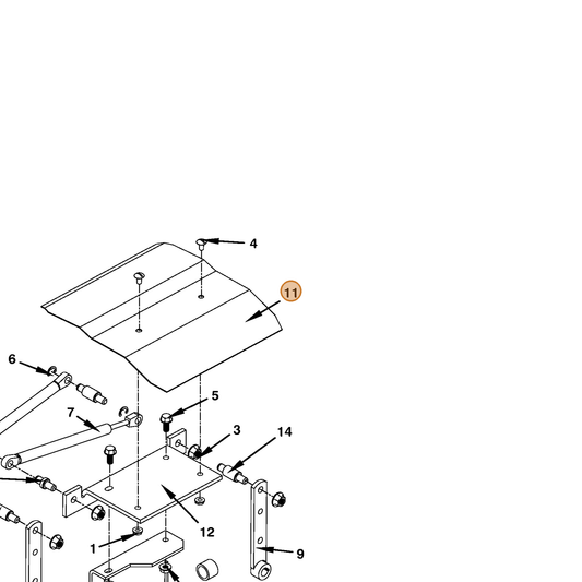 Grasshopper part 693771 — IPL diagram snippet (6x zoom, amber highlight)
