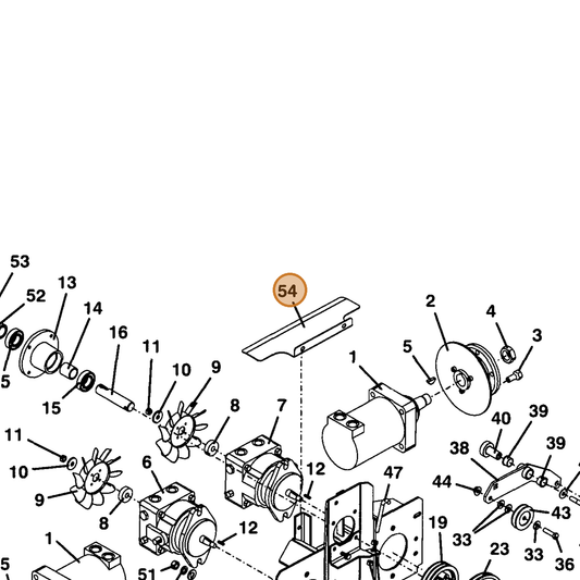 Grasshopper part 693774 — IPL diagram snippet (6x zoom, amber highlight)
