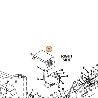 Grasshopper part 693785 — IPL diagram snippet (6x zoom, amber highlight)