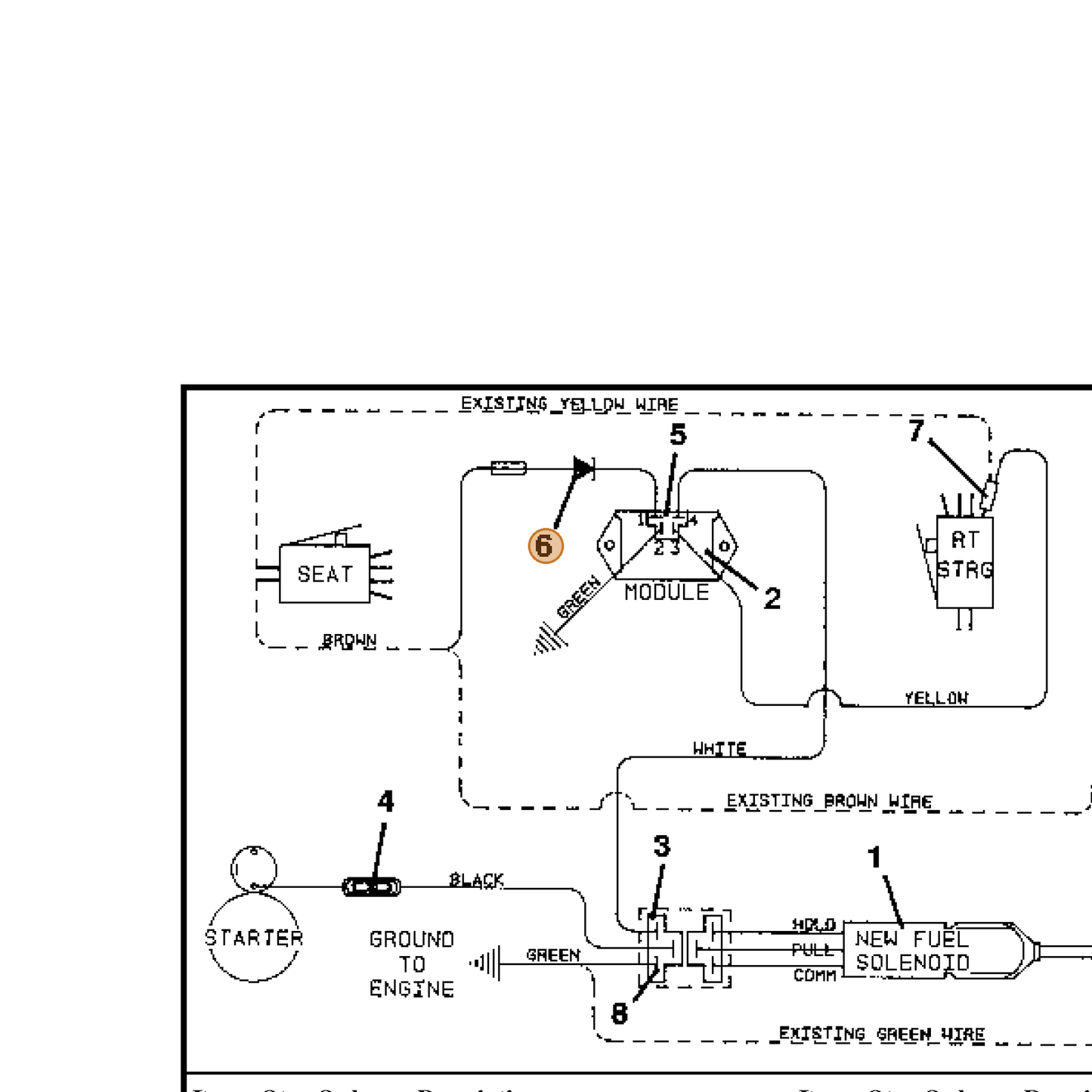 Grasshopper part 705015 — IPL diagram snippet (6x zoom, amber highlight)
