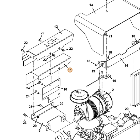 Grasshopper part 720167 — IPL diagram snippet (6x zoom, amber highlight)