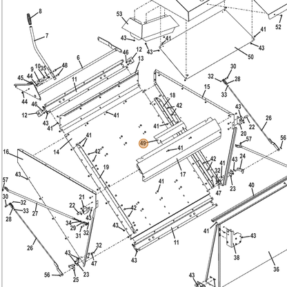 Grasshopper part 720211 — IPL diagram snippet (6x zoom, amber highlight)