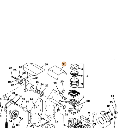 Grasshopper part 721072 — IPL diagram snippet (6x zoom, amber highlight)
