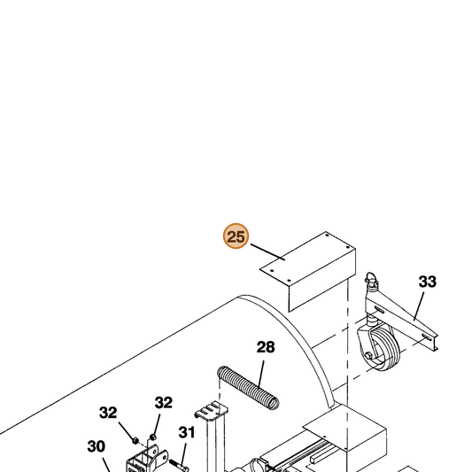 Grasshopper part 721179 — IPL diagram snippet (6x zoom, amber highlight)