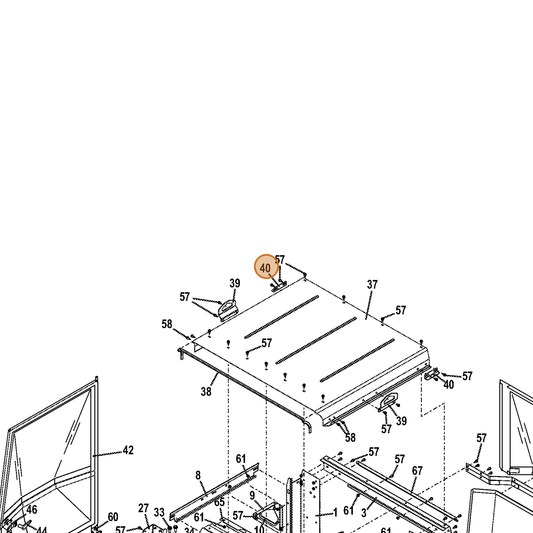 Grasshopper part 721193 — IPL diagram snippet (6x zoom, amber highlight)