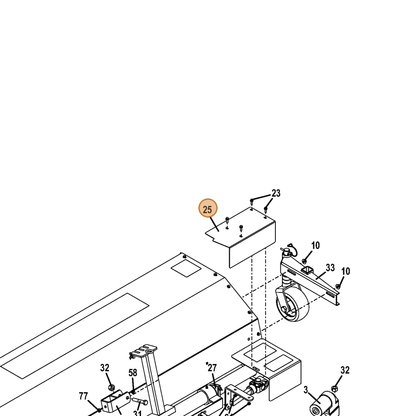 Grasshopper part 721195 — IPL diagram snippet (6x zoom, amber highlight)