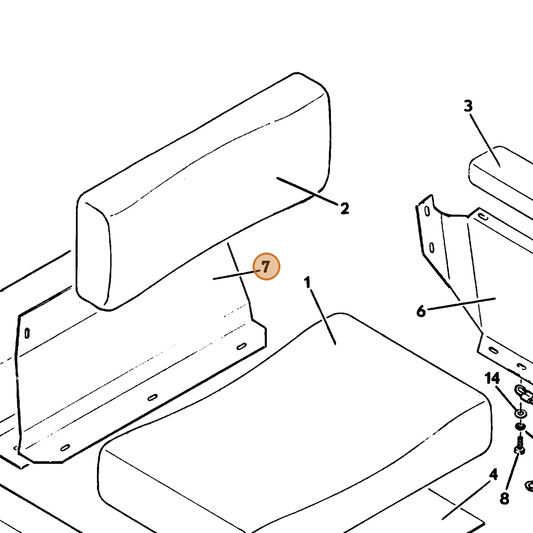Grasshopper part 721280 — IPL diagram snippet (6x zoom, amber highlight)