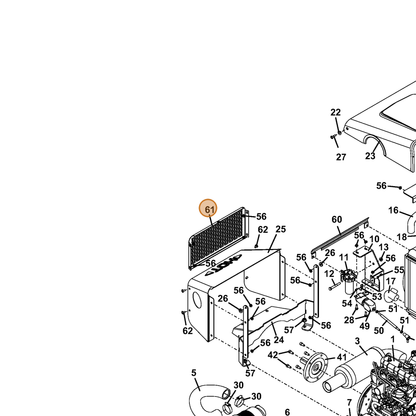 Grasshopper part 721294 — IPL diagram snippet (6x zoom, amber highlight)