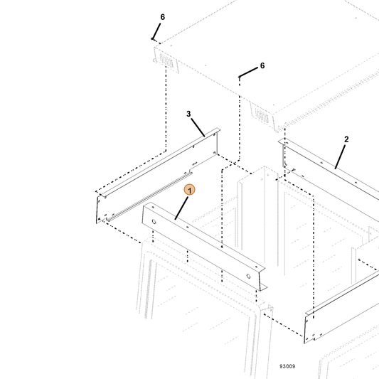 Grasshopper part 721323 — IPL diagram snippet (6x zoom, amber highlight)