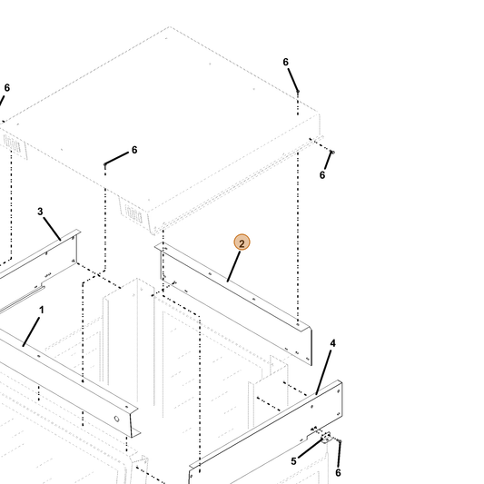 Grasshopper part 721324 — IPL diagram snippet (6x zoom, amber highlight)