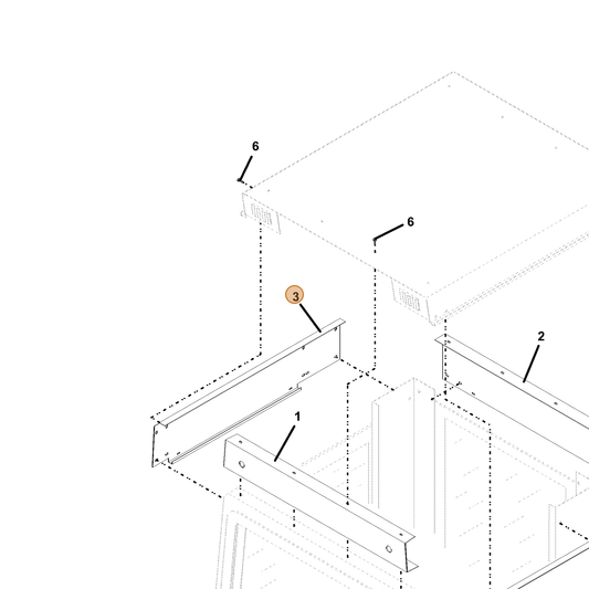 Grasshopper part 721350 — IPL diagram snippet (6x zoom, amber highlight)